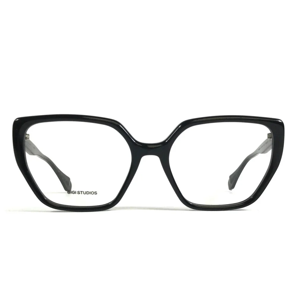 Gigi Studios Eyeglasses Frame ALARIC GS9003/01O Black Cat Eye Full Rim 55-17-140